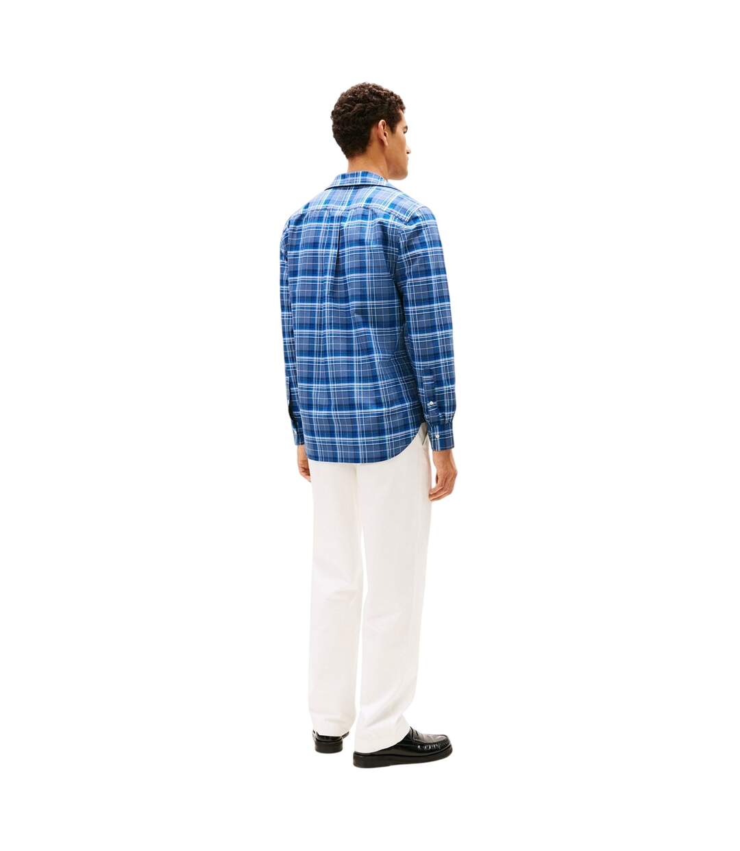 Mens Regular Button-down Shirt Black Check Tommy Hilfiger-3