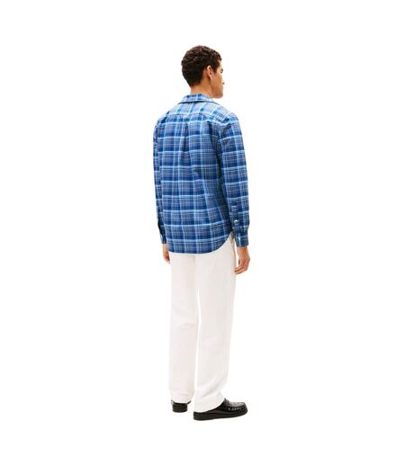 Mens Regular Button-down Shirt Black Check Tommy Hilfiger