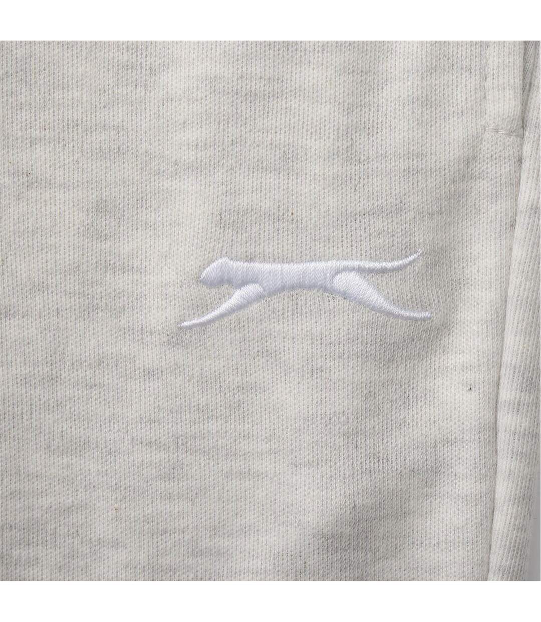 Womens/ladies Interlock Jogging Bottoms Ice Marl Slazenger-4