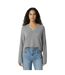Womens/ladies Drop Shoulder Jumper Charcoal Jack Wills-4