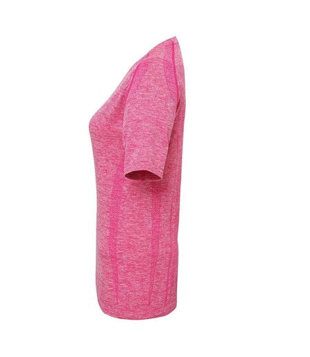 TriDri Womens/Ladies Seamless 3D Fit Multi Sport Performance Short Sleeve Top (Pink) - UTRW6189