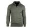 Pull camionneur Camionneur Homme Coton Zippé Olive & Choco-2