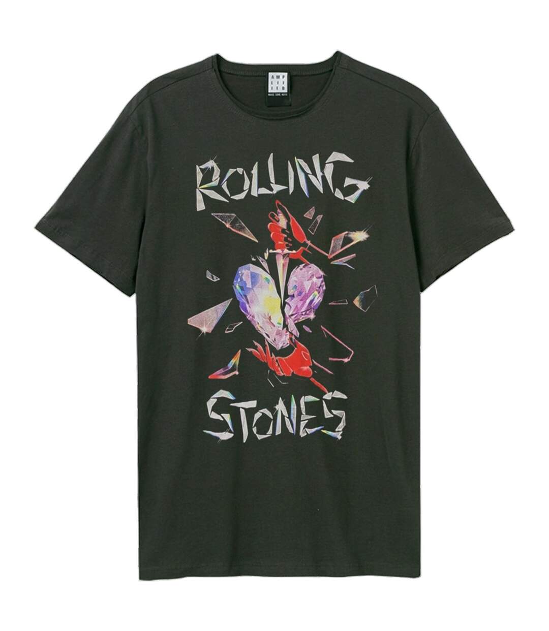 Unisex Adult Hackney Diamonds The Rolling Stones T-shirt Charcoal Amplified-1