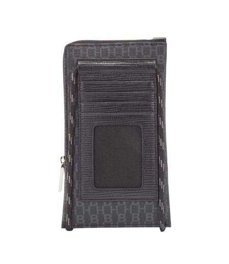 Mens Metropole Leather Mobile Phone Holder One Size Black Boss