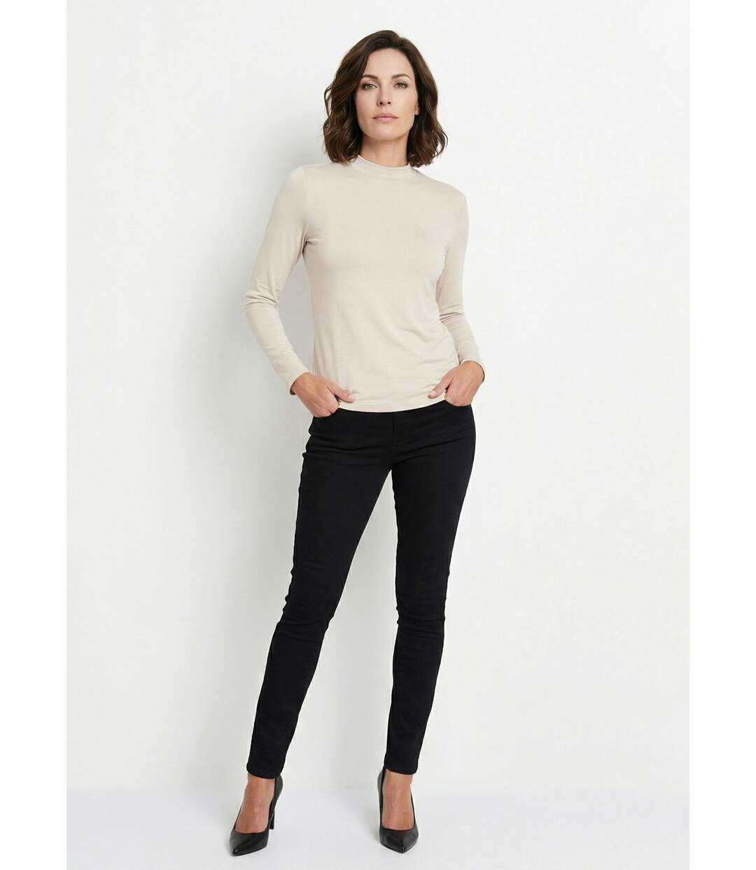 Sous-pull extensible col montant-3