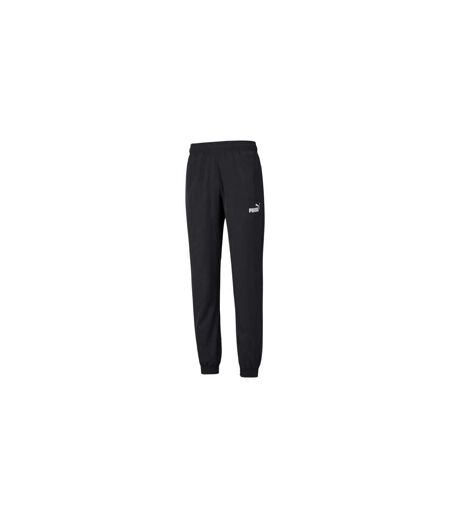 Mens Woven Jogging Bottoms Black Puma