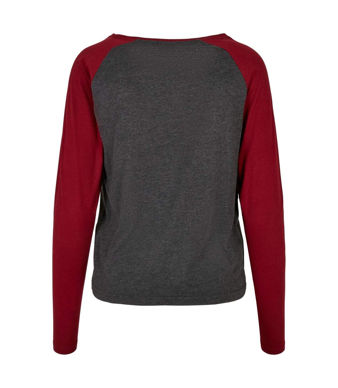 T-shirt Manches Longues Motif/style Contrasté Femme Charbon Bordeaux Urban Classics-2