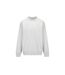 Womens/ladies Plain Polycotton Crew Neck Jumper Ice Grey Marl Slazenger-1