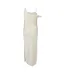 Robe Mi-longue Bretelles Fines Valeska Femme Crème Edited-3