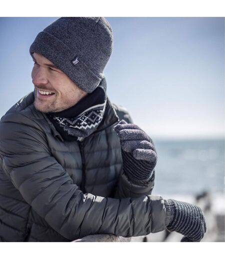 Mens 3.6 TOG Fleece Lined Thermal Turn Over Cuff Winter Beanie Hat