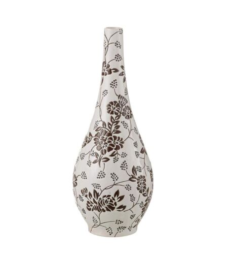 Vase Poire en Porcelaine Zen 43cm Noir & Blanc