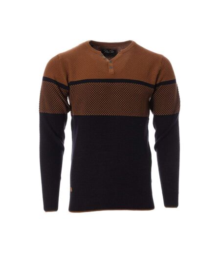 Pull Marron/Marine Homme RMS26 60963 - L