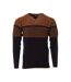 Pull Marron/Marine Homme RMS26 60963 - L-1