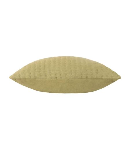 Hush cotton linear cushion cover 45cm x 45cm avocado Yard