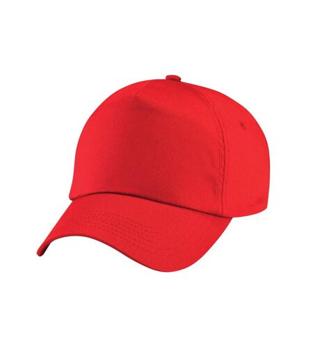 Childrens/kids original 5 panel cap bright red Beechfield