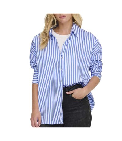 Chemise blanche/bleu femme jdy vesper - l