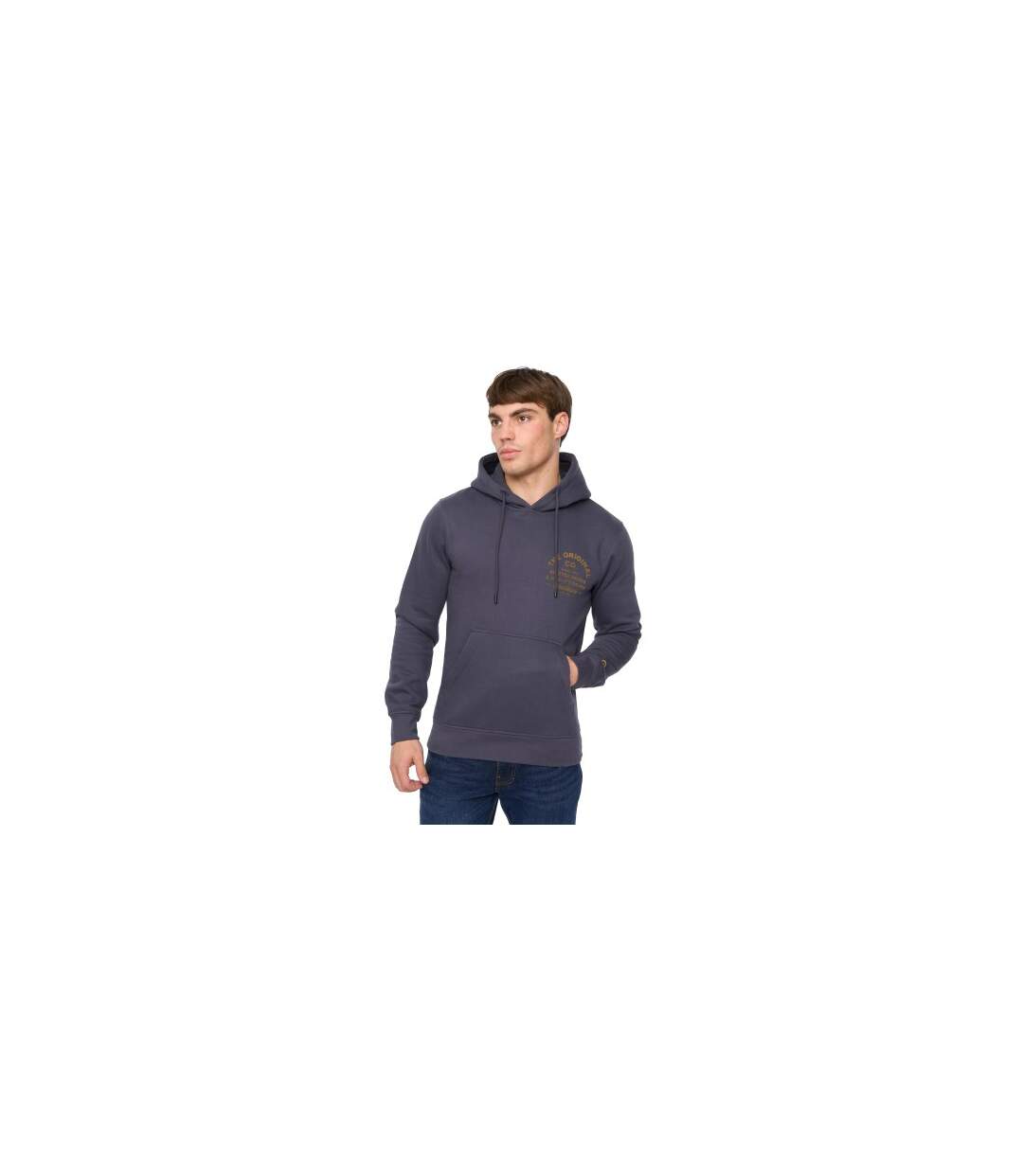 Mens Shoptown Hoodie Navy Crosshatch-2