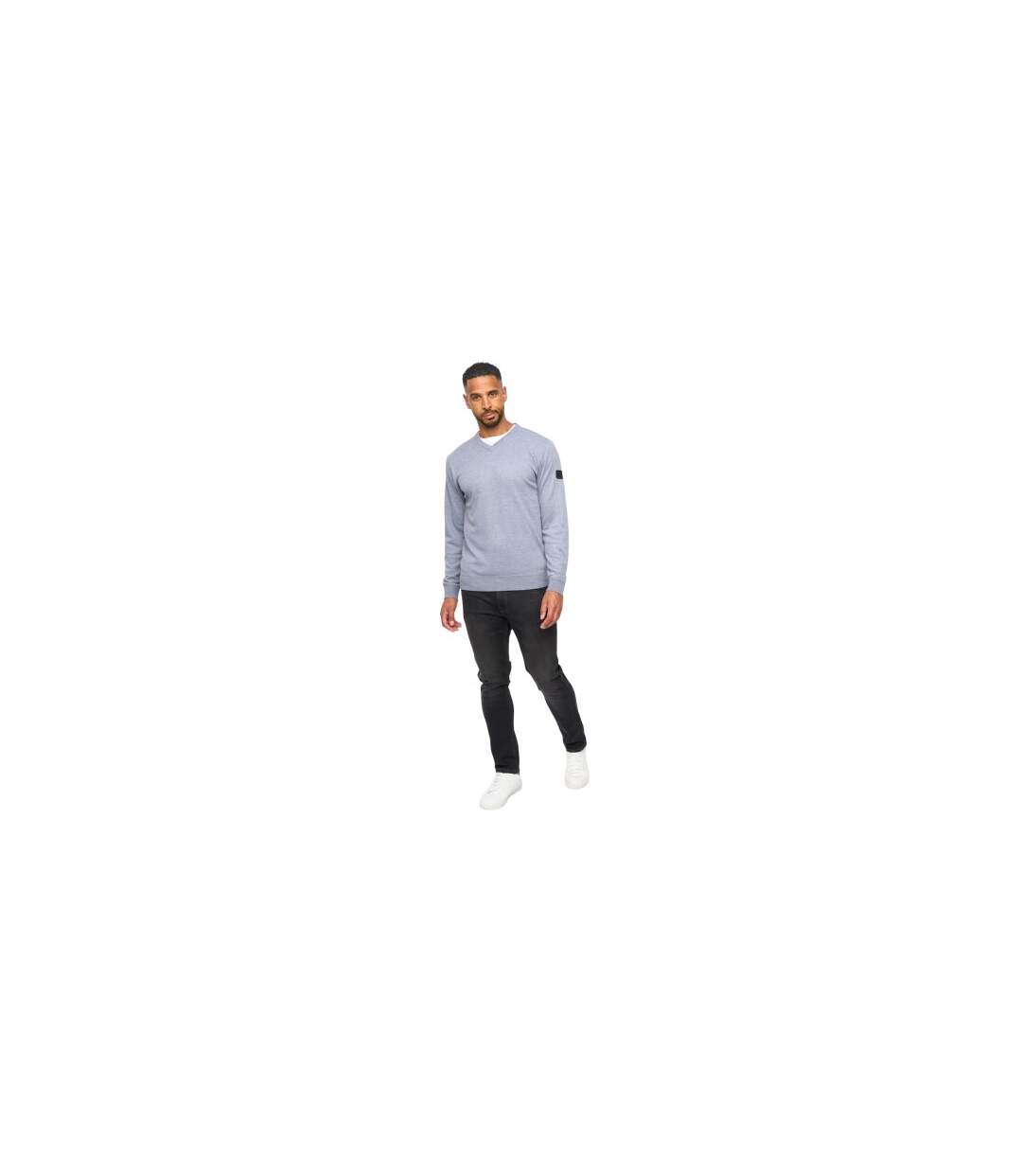 Pull Tinworth Homme Gris Chiné Bewley & Ritch-1