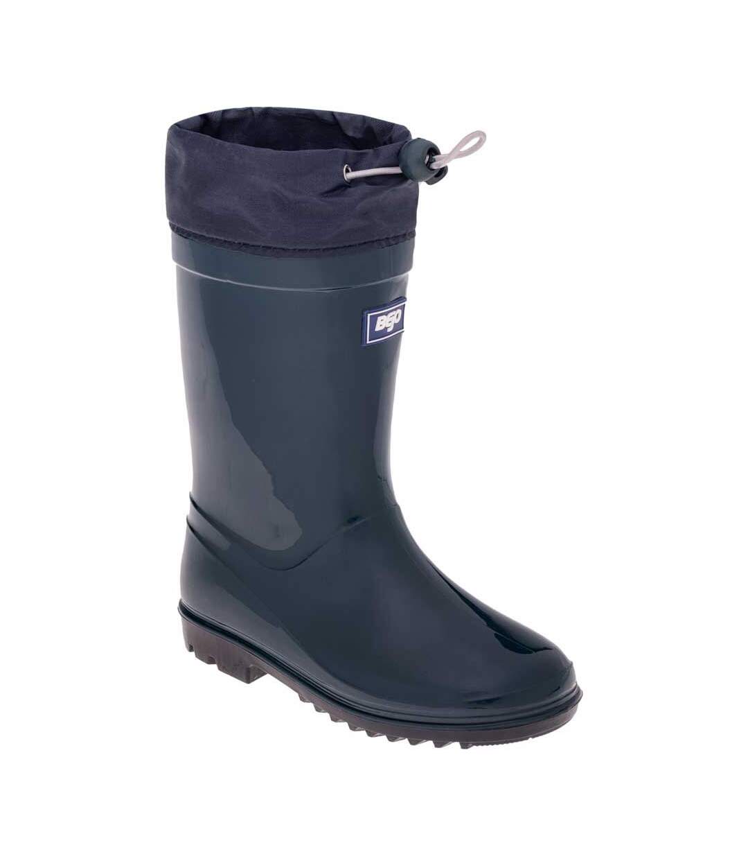 Bejo - Bottes de pluie KAI - Enfant (Bleu sarcelle mat / Saphir foncé) - UTIG1689-1