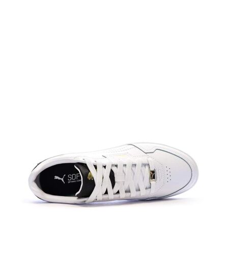 Baskets blanches homme puma court classic lux