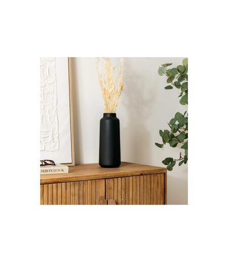 Vase en Dolomite Rily 30cm Noir