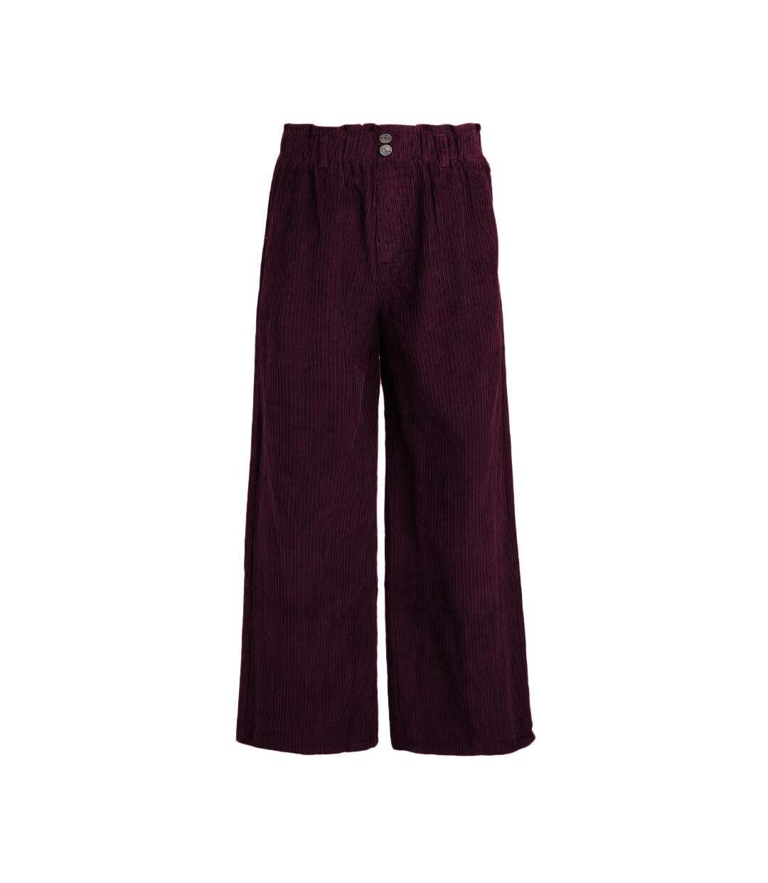 Pantalon fluide bordeaux femme teddy smith lylia-1