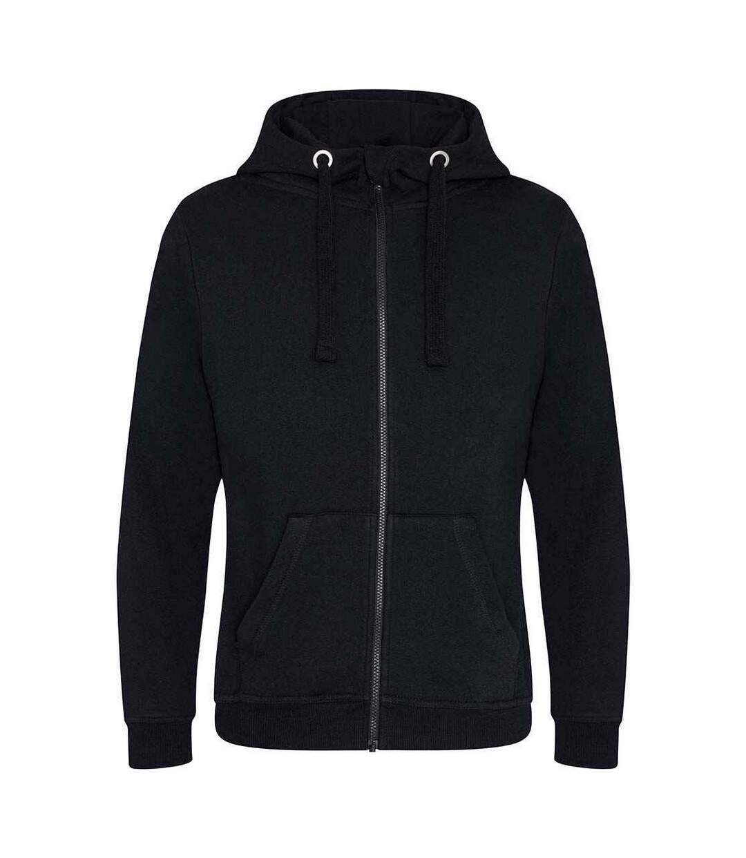 Sweat À Capuche Just Hoods Graduate Adulte Noir Vif Awdis-1