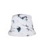 Unisex adult flexfit batik dye reversible bucket hat black/white Yupoong-1