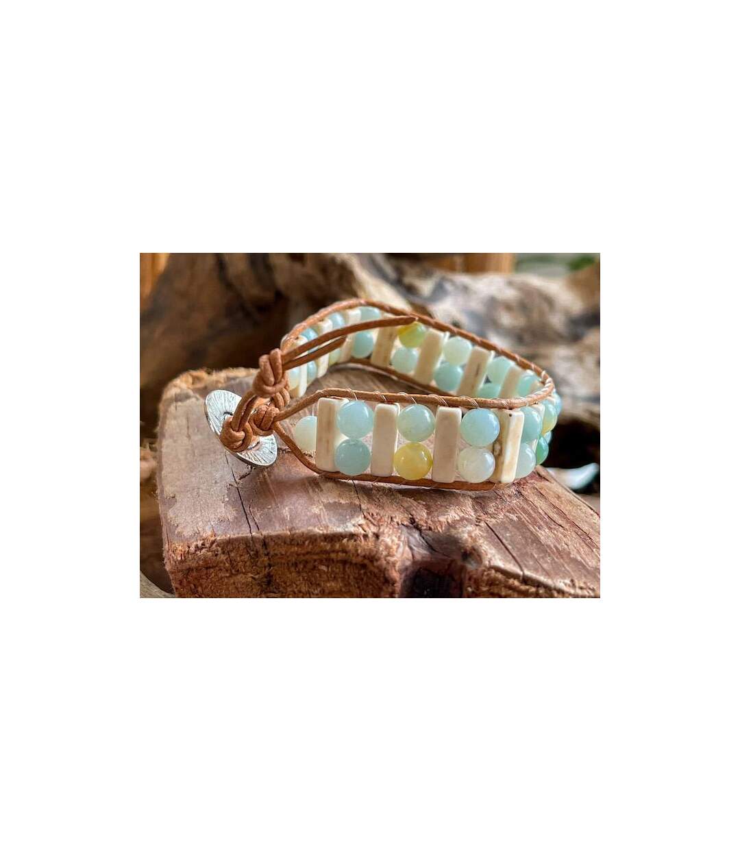 Bracelet chance et courage en amazonite-3