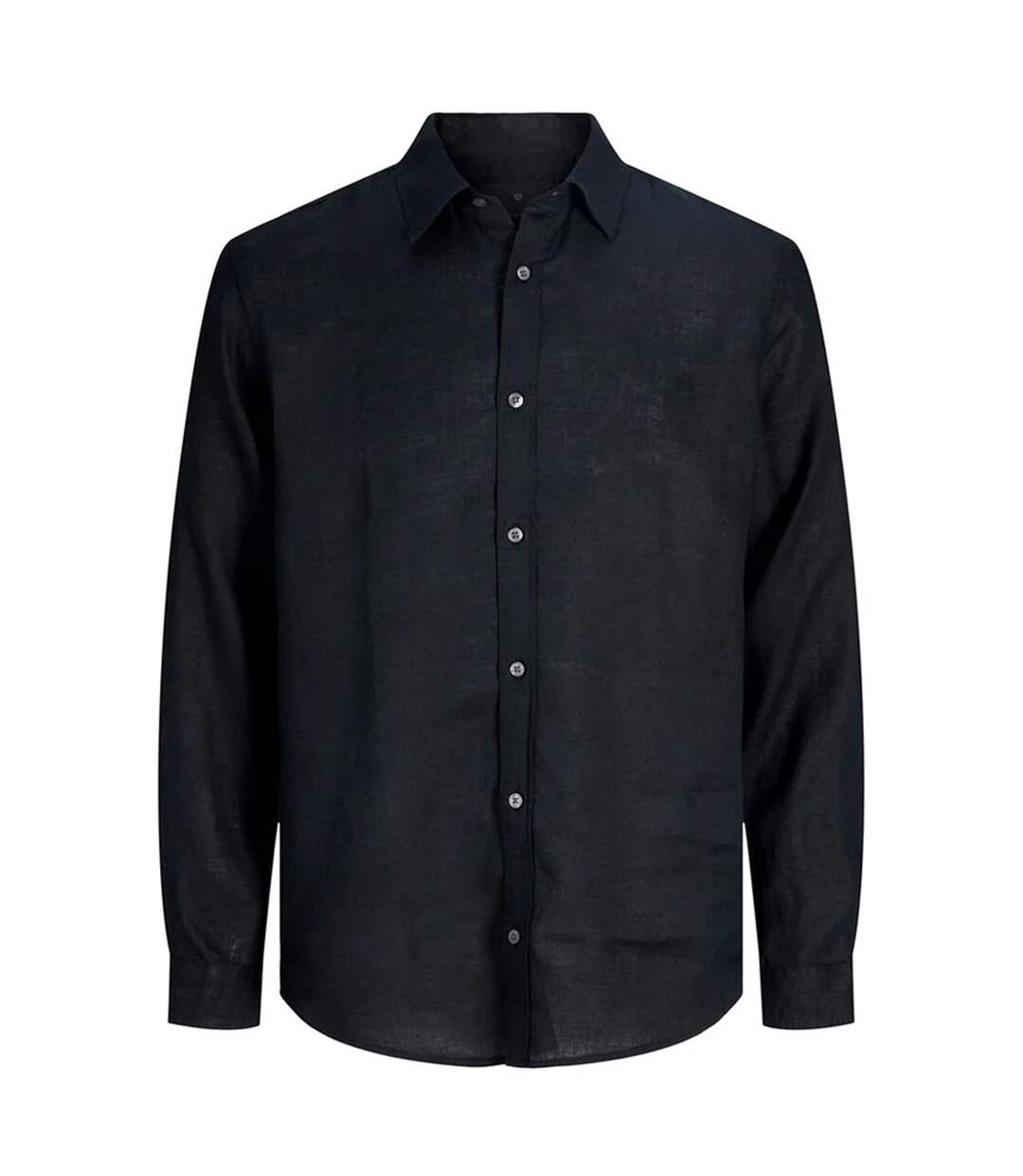 Mens Linen Shirt Black Jack And Jones-2