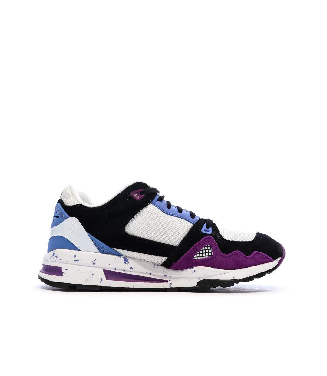 Baskets noires/blanches/bleu femme le coq sportif r1100 nineties-2