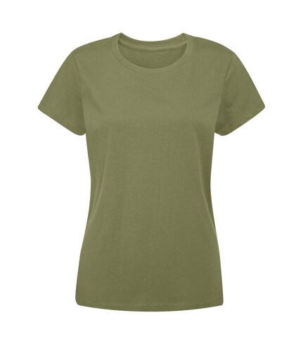 Womens/ladies essential t-shirt dusty olive Mantis