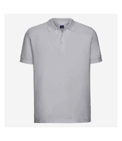 Russell Mens Ultimate Cotton Pique Polo Shirt (White)