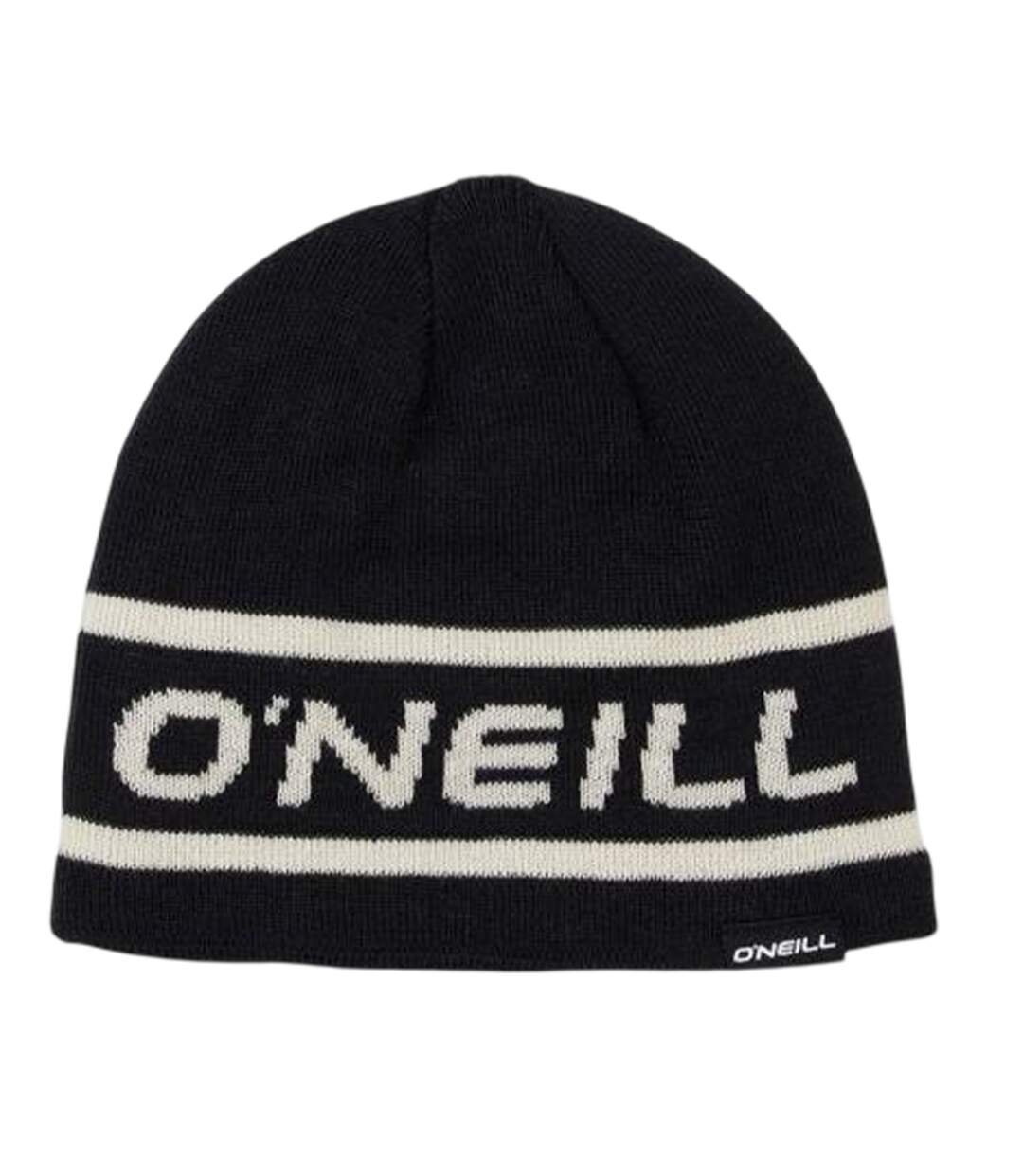 Childrens/kids Logo Knitted Beanie Black White O´Neill-1