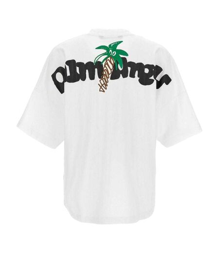 T-shirt Motif/style Palmier Homme Blanc Palm Angels