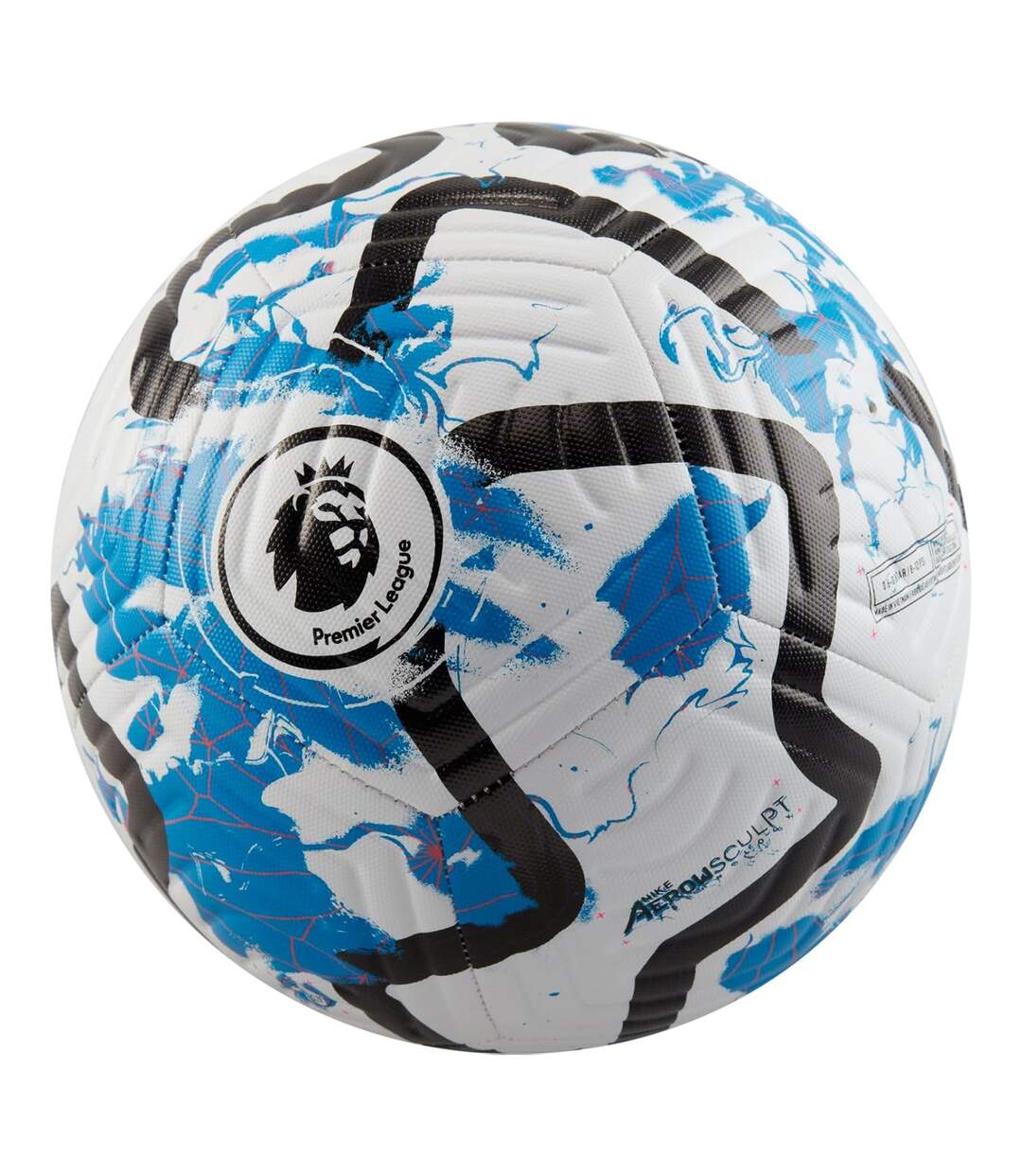 Ballon De Foot Motif/style Géométrique Taille 5 Blanc Bleu Sondico-1