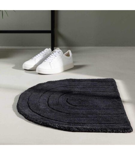 Tapis Demi-Rond Nora 50x80cm Noir
