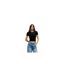 T-shirt Manches Raglan Slevetta Femme Noir Hugo-1