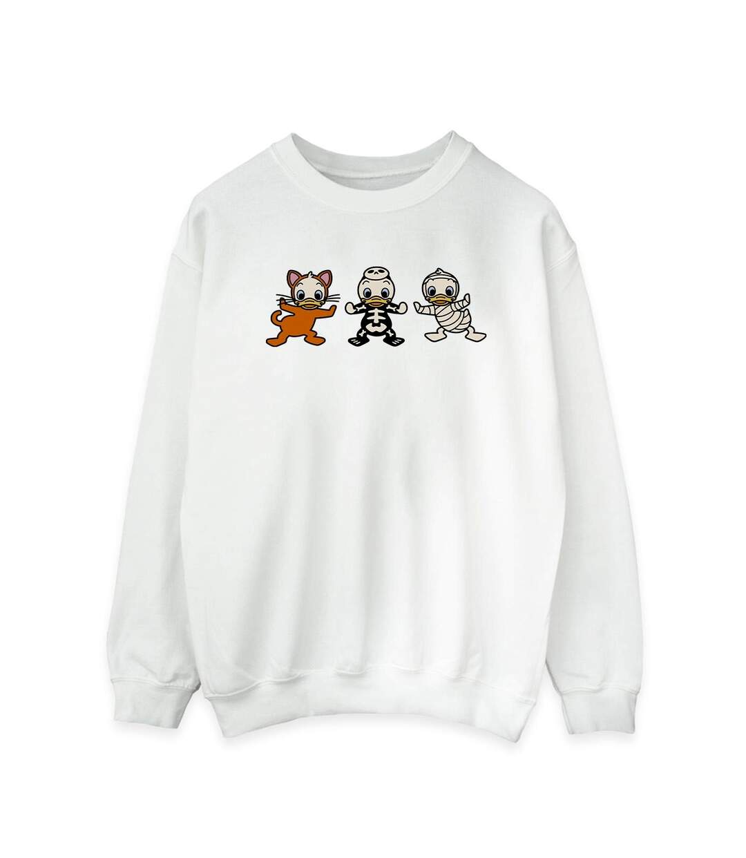 Disney Sweatshirt Womens/Ladies Duck Tales Halloween Costumes (Blanc) - UTBI29251-1