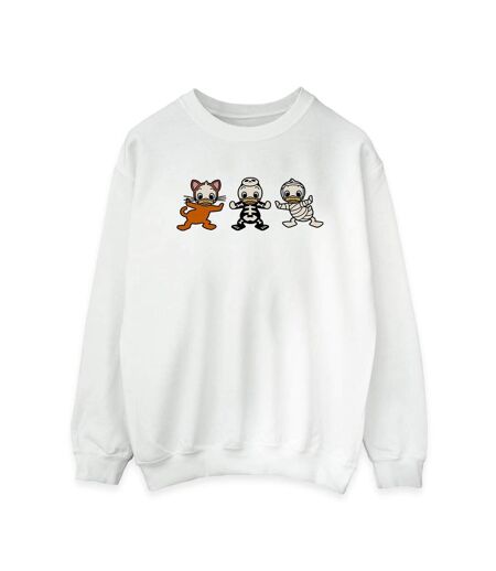 Disney Sweatshirt Womens/Ladies Duck Tales Halloween Costumes (Blanc) - UTBI29251