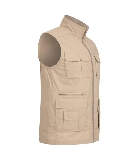 Veste sans manches trek homme beige Mountain Warehouse