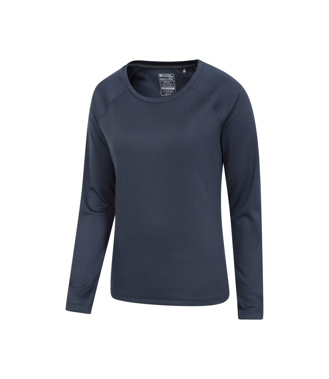Womens/ladies Endurance Long-sleeved Top Navy Mountain Warehouse-3