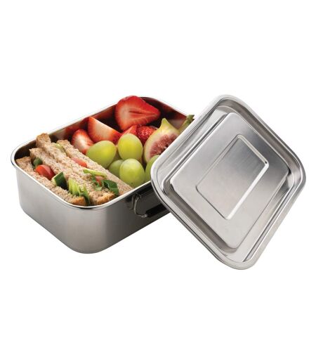 Recycled stainless steel lunch box one size silver XD Collection