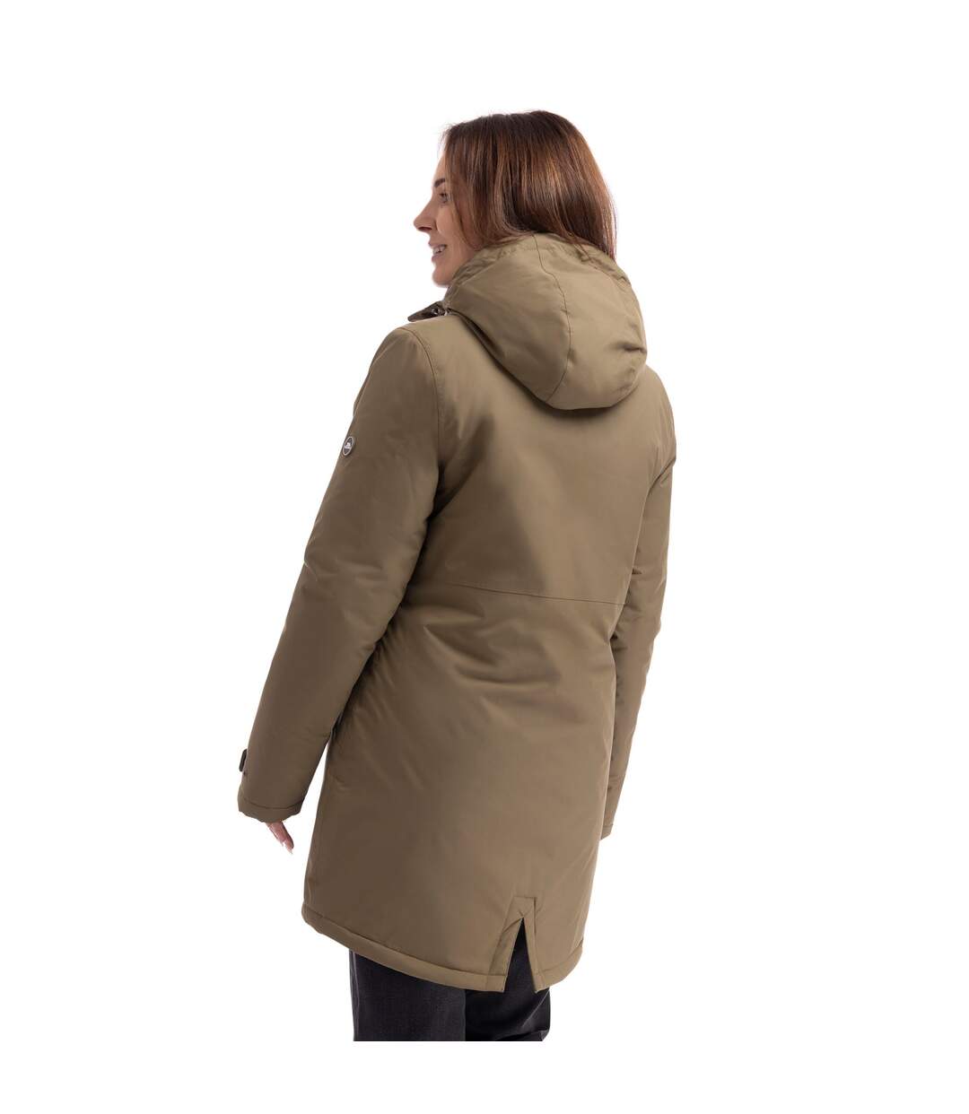 Womens/ladies Melissa Padded Waterproof Jacket Light Khaki Trespass-3