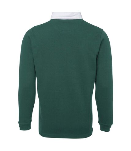 Front Row Mens Premium Long Sleeve Rugby Shirt/Top (Bottle) - UTRW4169