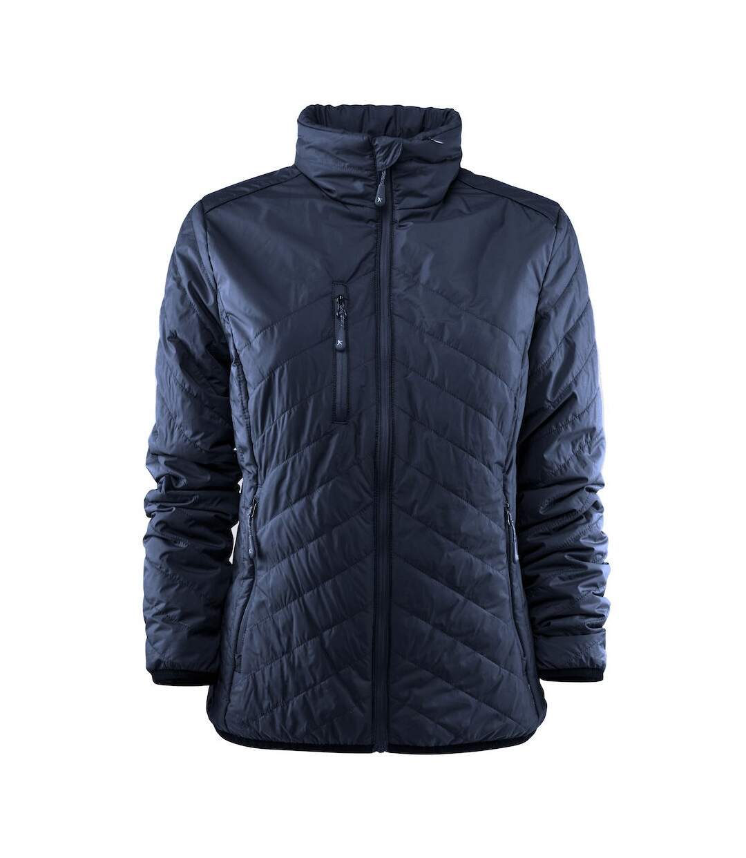 Womens/ladies deer ridge padded jacket navy James Harvest-1