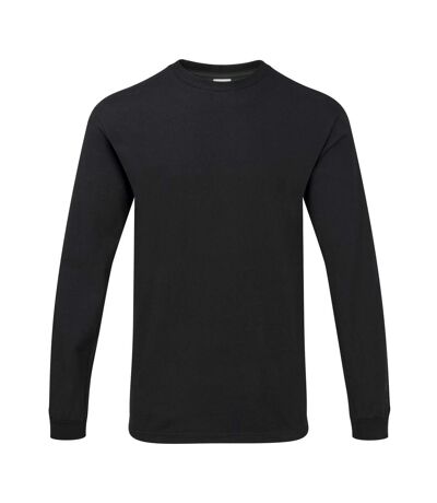Gildan Mens Hammer Heavyweight Long Sleeve T-Shirt (Black) - UTPC3068