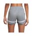 Womens/ladies Dri Fit Academy Shorts Grey Silver Nike-3