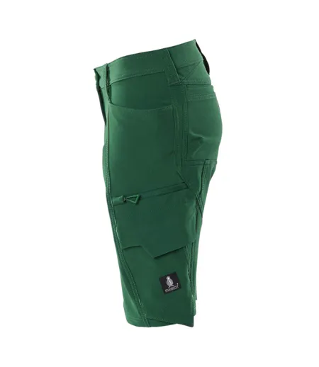 Mens Accelerate Work Shorts Green Mascot