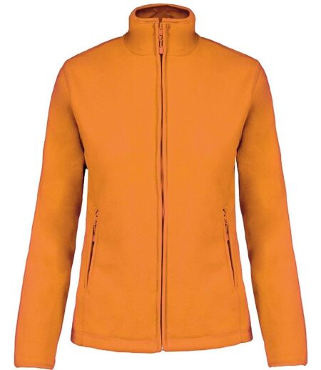 Veste micropolaire zippée - Femme - K907 - orange